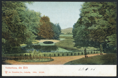 17084 Gezicht in het park van het landgoed Vollenhoven (Utrechtseweg 59-59A) te De Bilt.